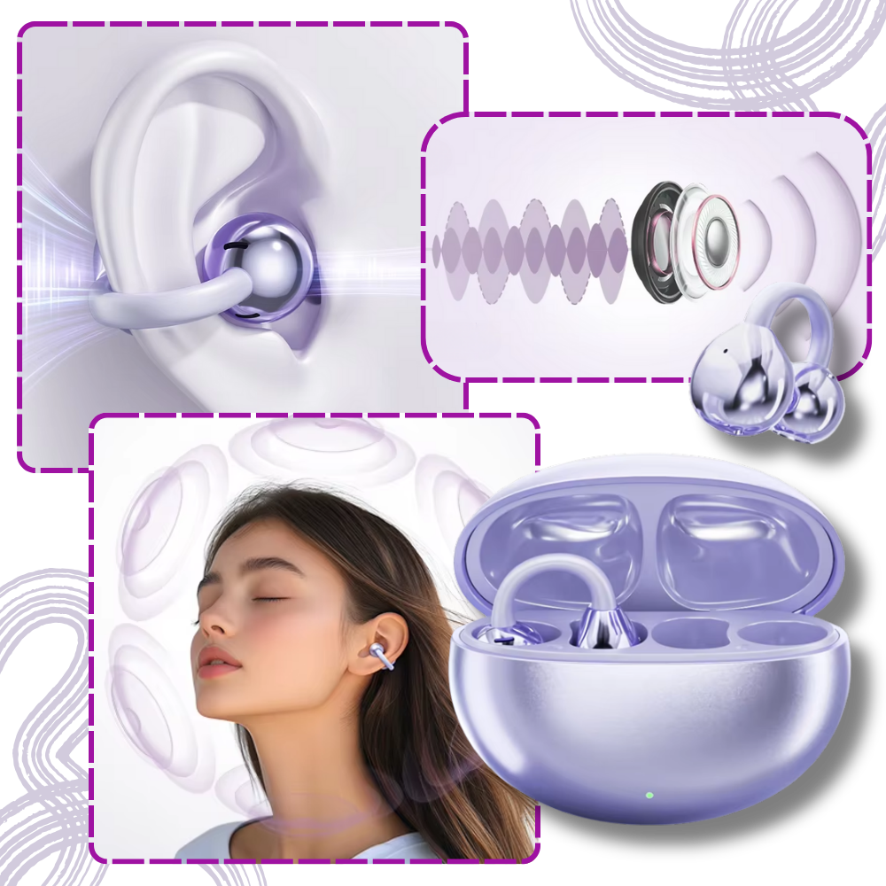 DualSync Clip Headphones - Ozerty