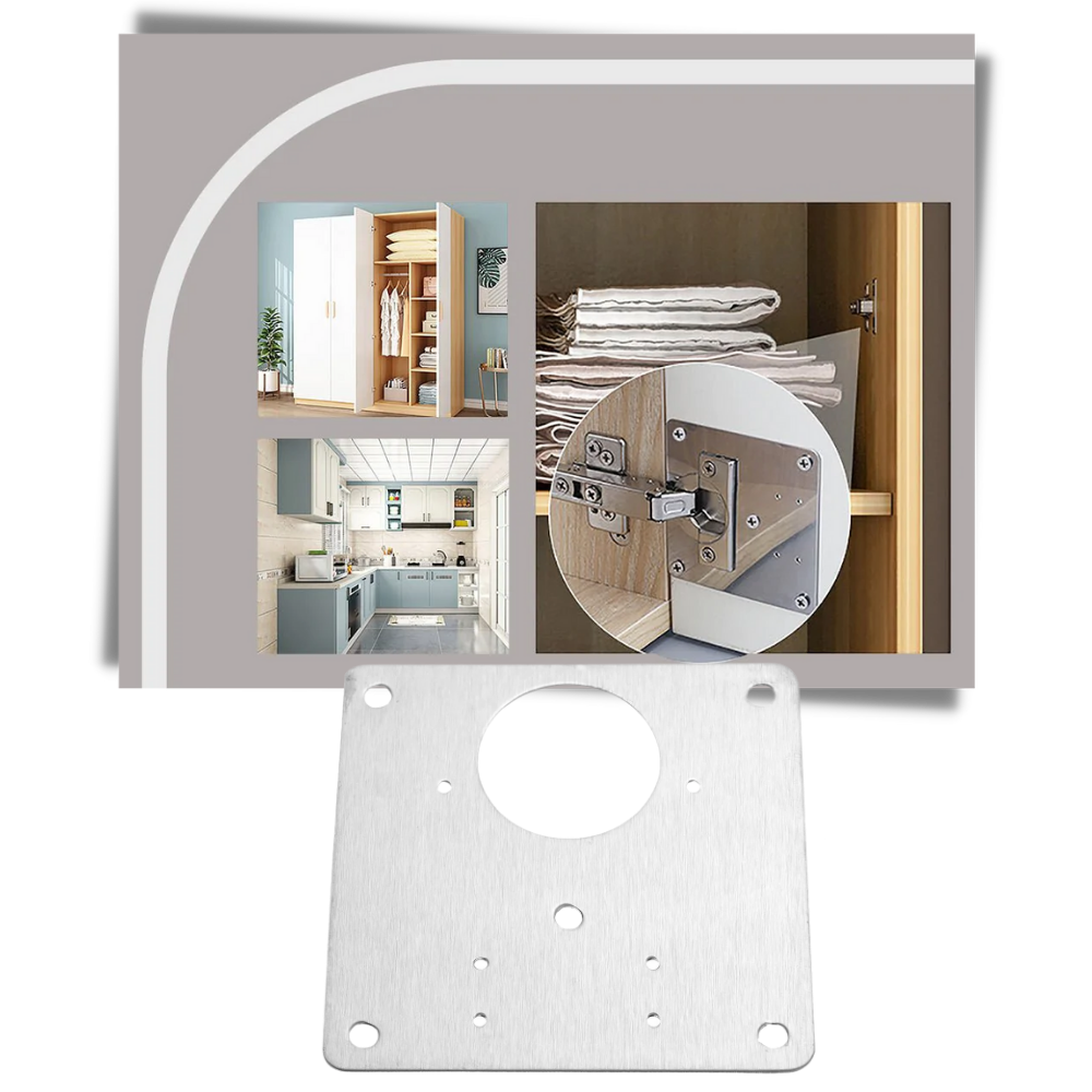 Set of Hinge Repair Plates