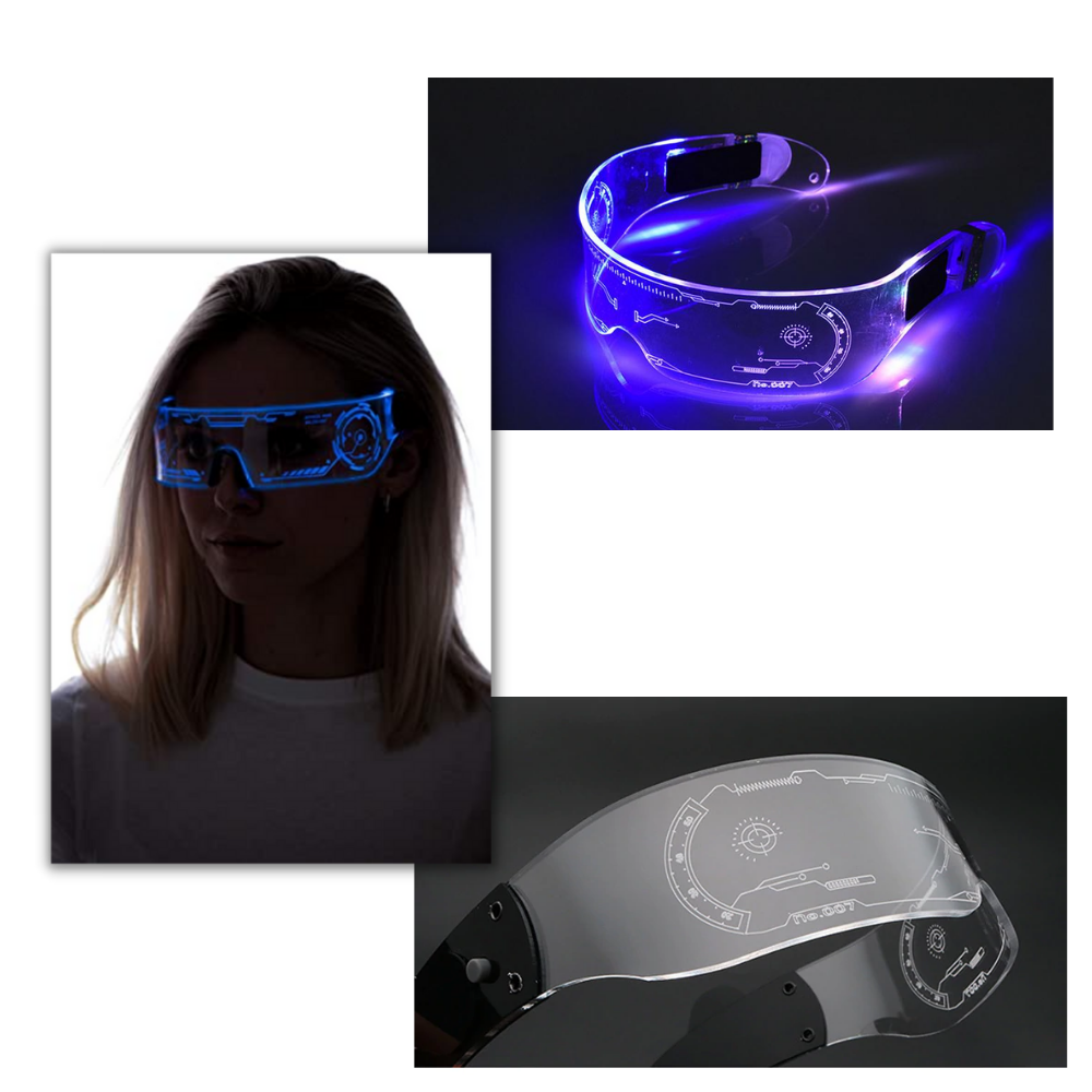 Luminous Glasses with Colourful LED Lights