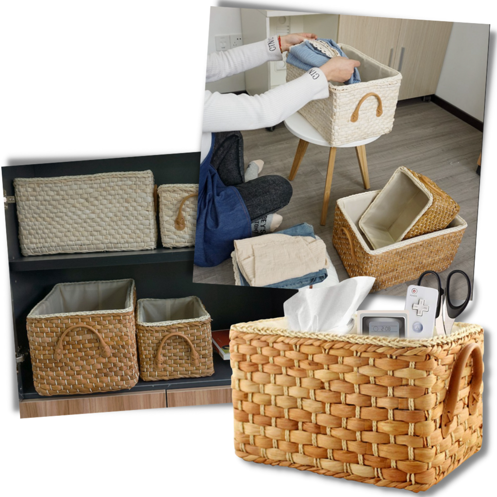 Hand Woven Wicker Basket