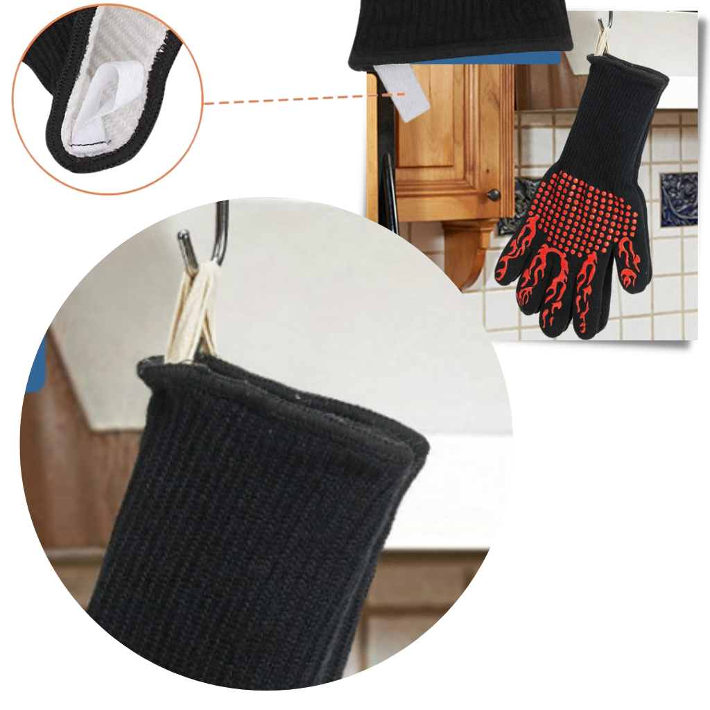 Heat resistant BBQ gloves (1 pair)