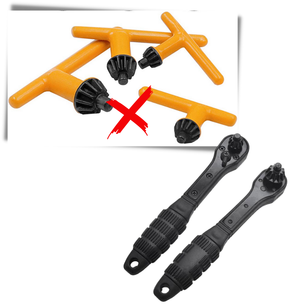 Ratcheting Drill Chuck Key