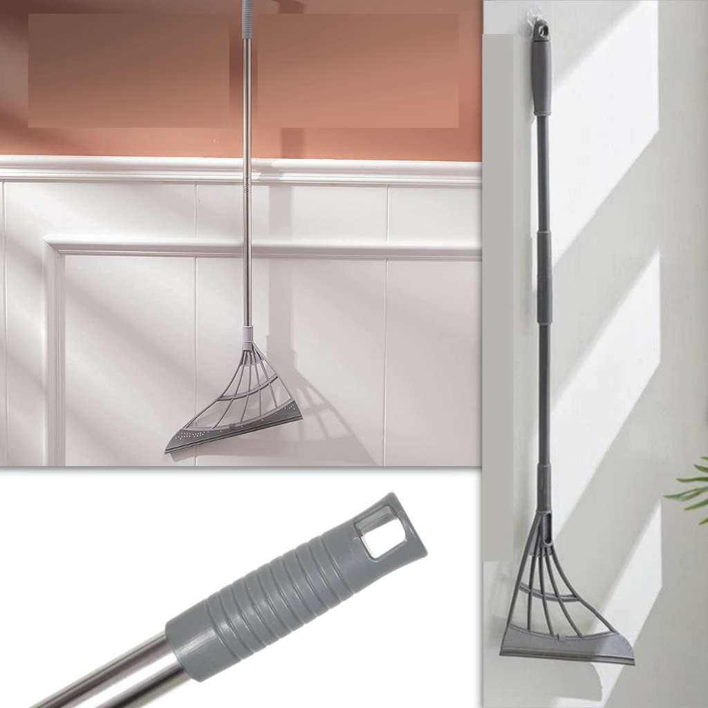 Telescopic rubber sweeper