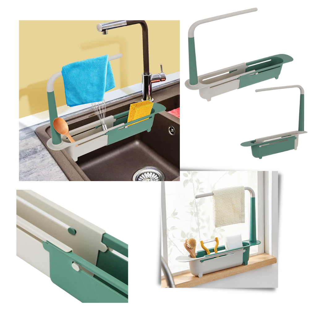Extendable Storage Rack for Sink